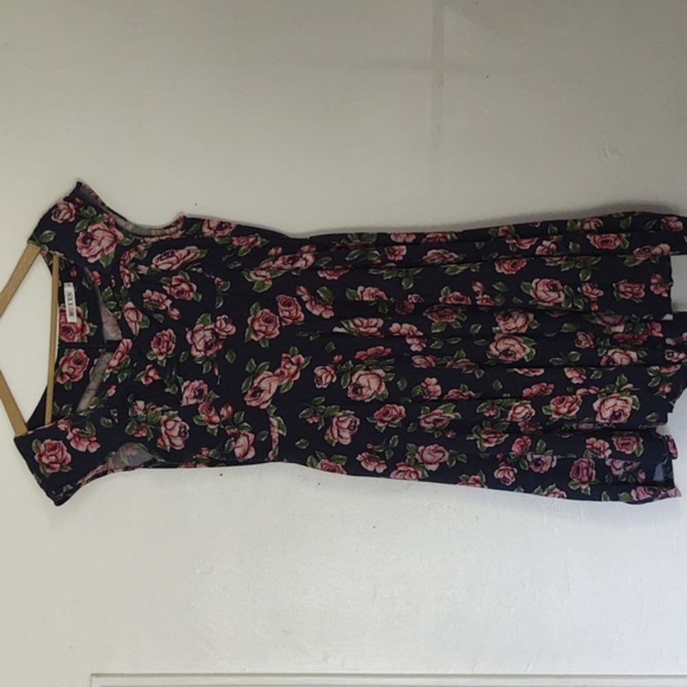 Muxxn Pin up Vintage Style Floral Fit and Flare dress sz Lg women's